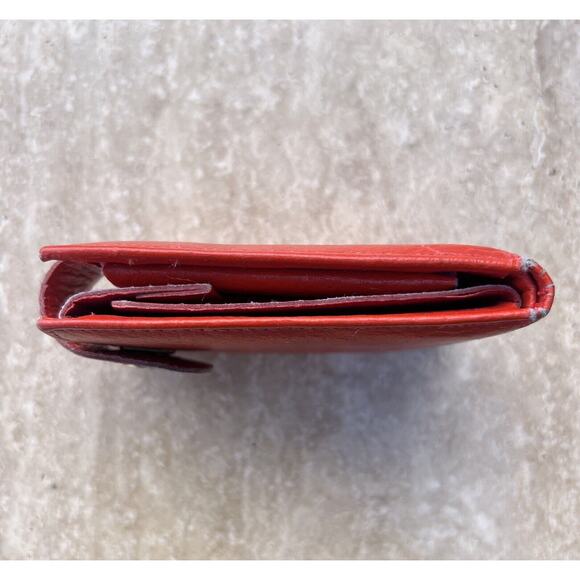 Vintage PRINCESS GARDNER Red Leather Wallet Bi-Fold - Picture 4 of 8